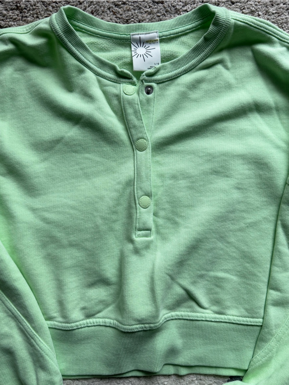 OFFLINE by Aerie Throwback Snap Crewneck Sweatshirt - Picture 4 of 6
